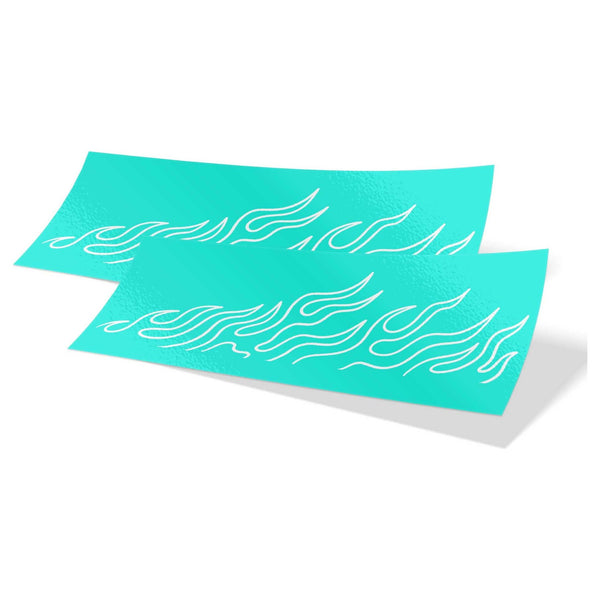 Window Decal Flames Outline Custom Flames- Pair