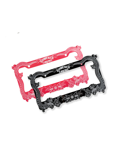 Japanese Dragon Acrylic License Plate Frames