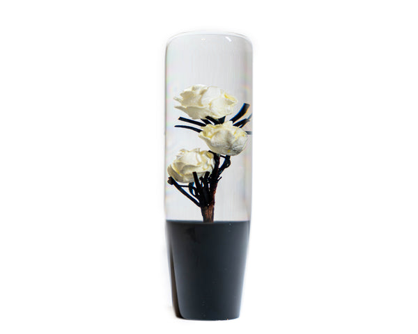 Killer White Roses Clear Roses Shift Knob