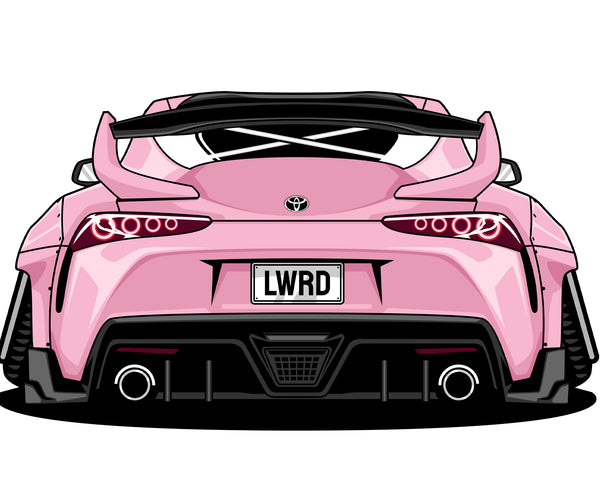 Pink Supra Mini Sticker Decal