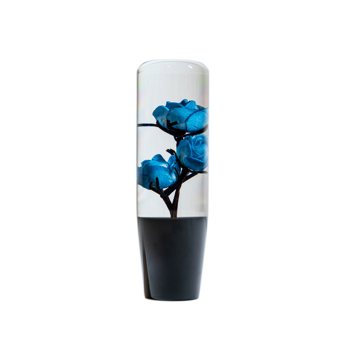 Blue Clear Roses Shift Knob