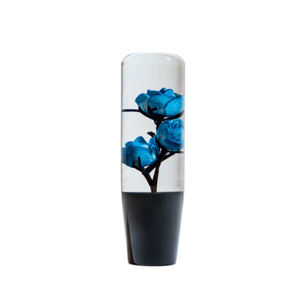 Blue Clear Roses Shift Knob