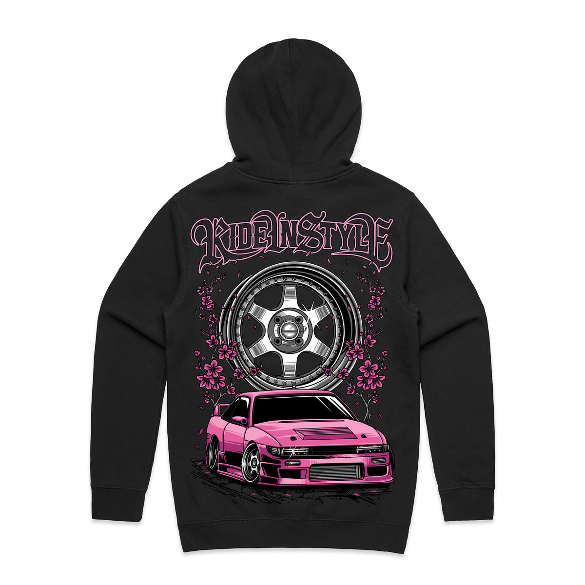 Ride In Style Pink Premium Hoodie