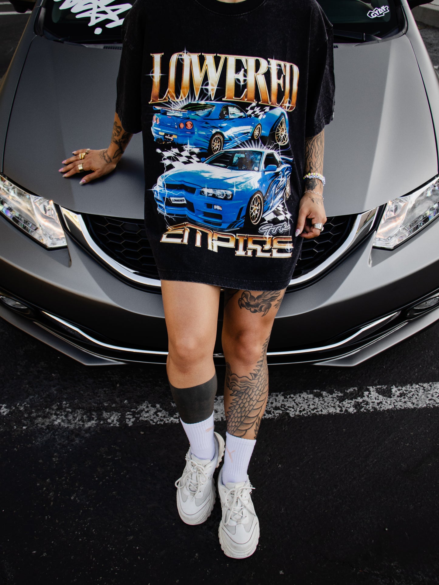 R34 Washed BootLeg Style Tee