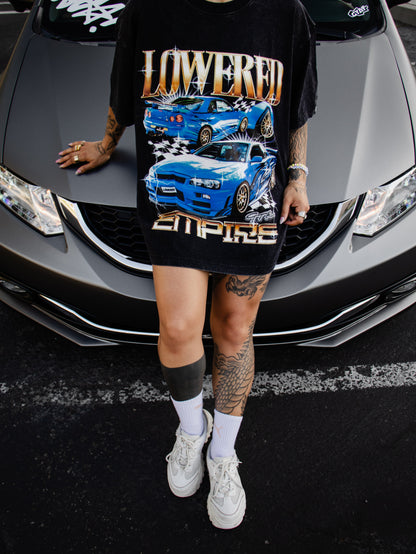 R34 Washed BootLeg Style Tee