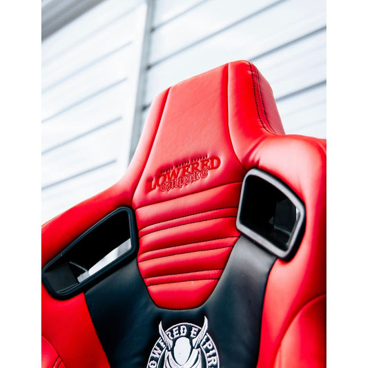 Bucket Style Recline Seat Red & Black