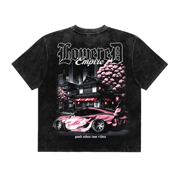 Sakura Bloom Supra Acid Wash Vintage Tee – Lowered Empire