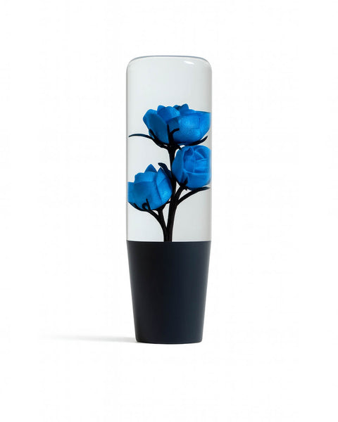 Blue Clear Roses Shift Knob