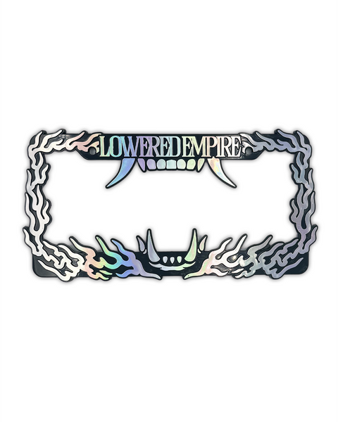 Hannya Flames License Plate Frame