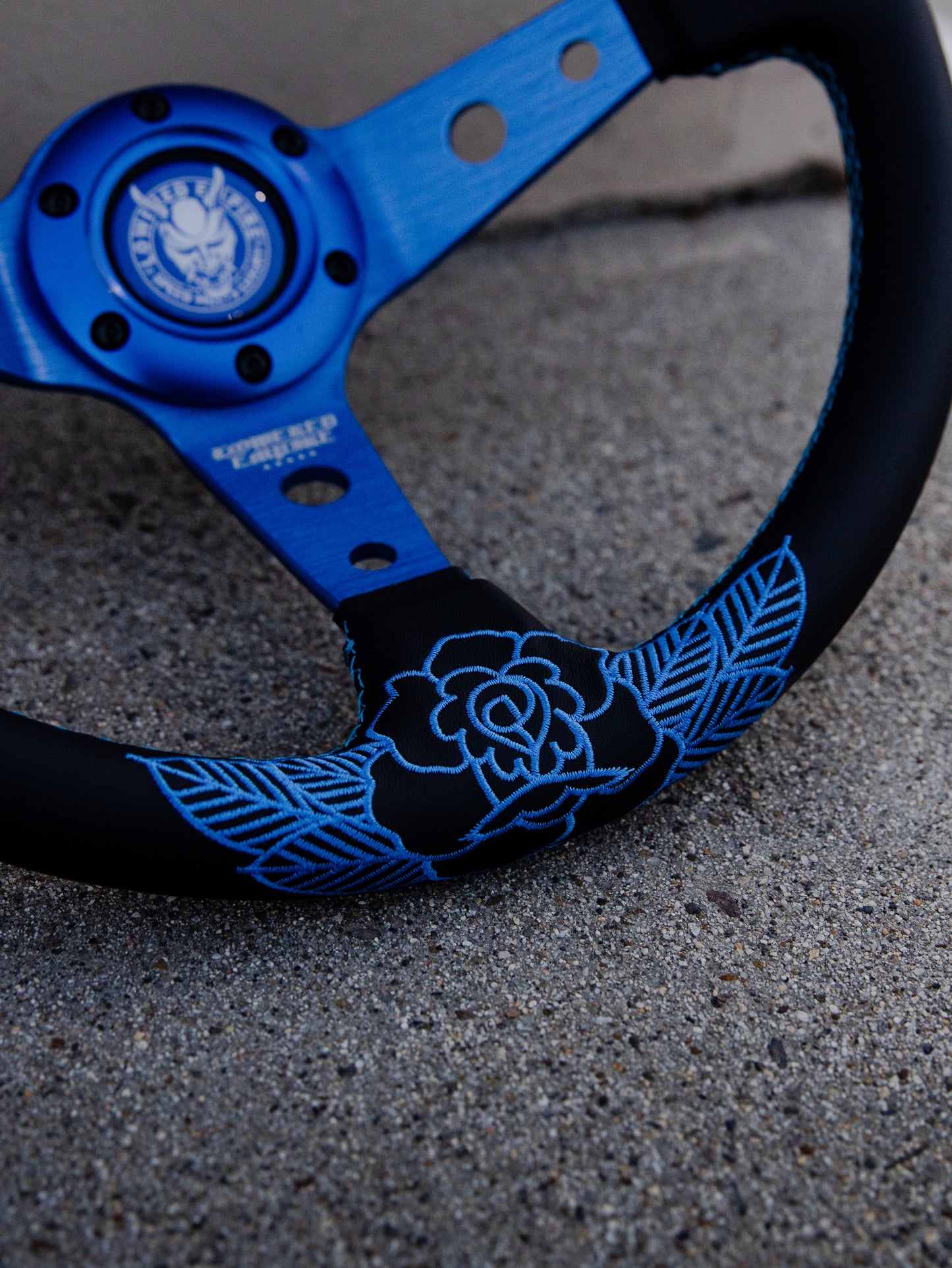 Teal Blue Rose Steering Premium