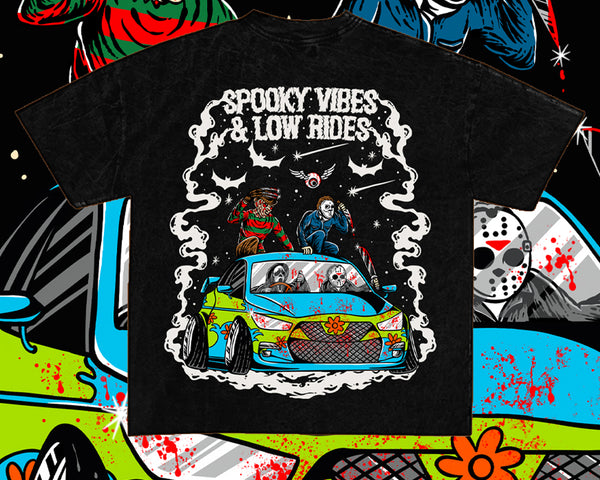 Spooky Vibes And Low Rides Tee