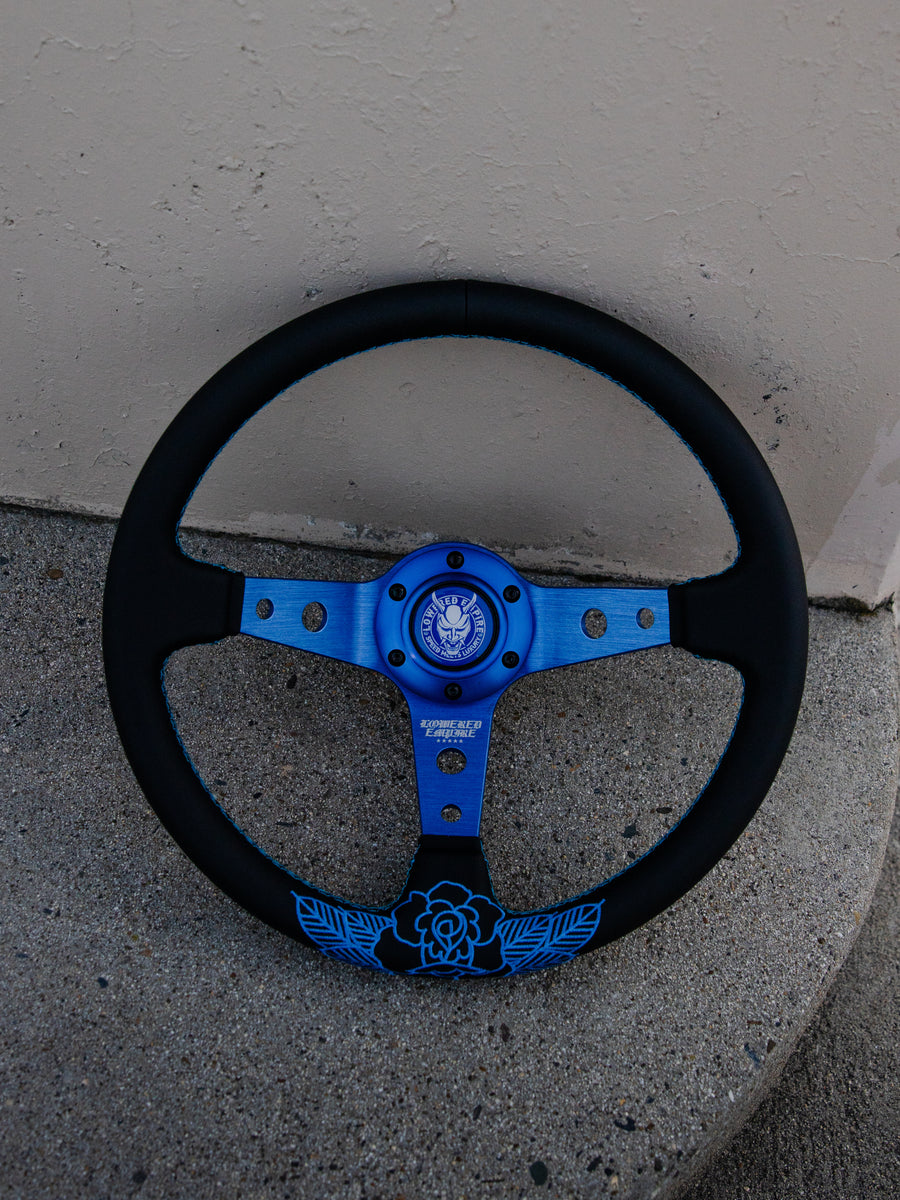 Teal Blue Rose Steering Premium