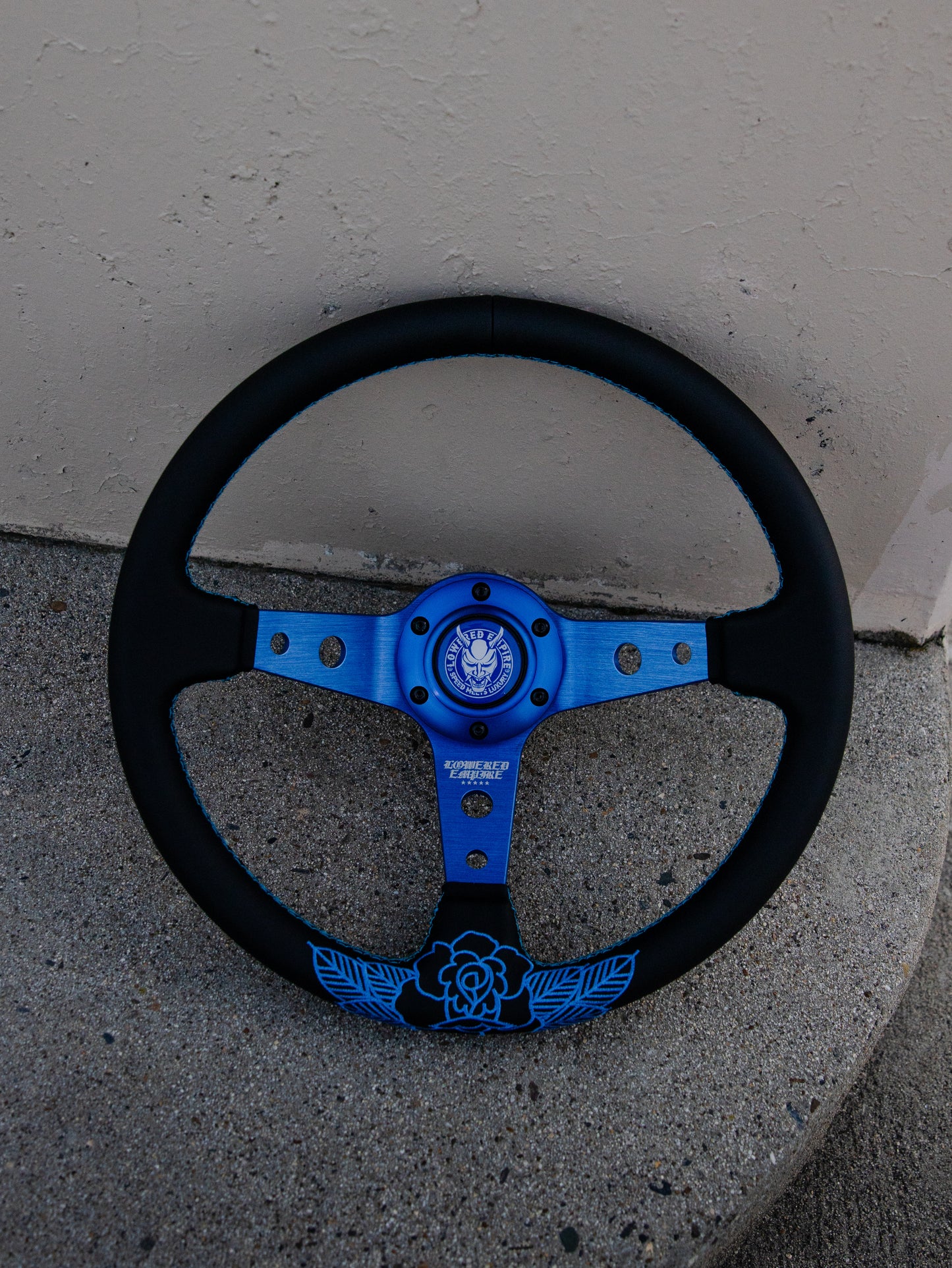 Teal Blue Rose Steering Premium
