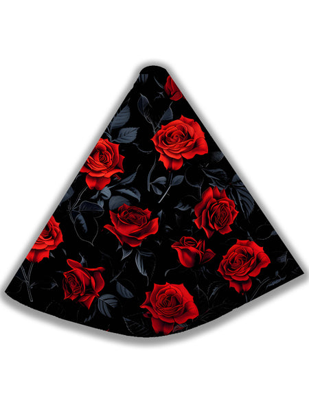 Deathly Red Roses Waves Shift Boot