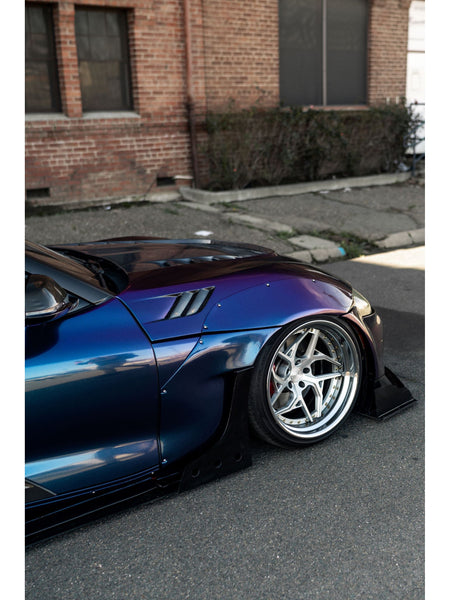 Glossy Purple To Blue Vinyl Wrap