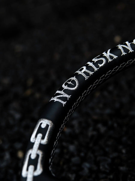 Chromed Chains Leather Steering Wheel