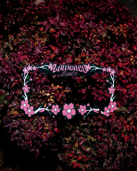 Sakura Flowers License Plate Frame