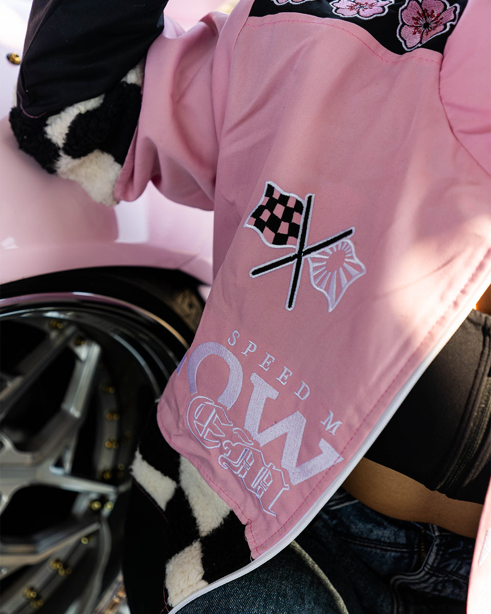 Pink Sakura Racing Checkered Jacket