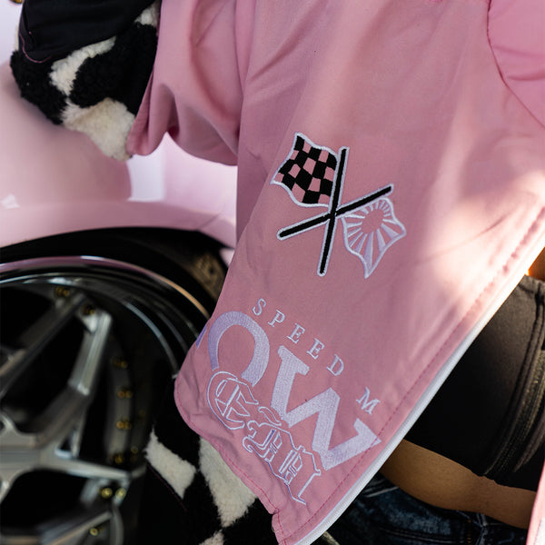 Pink Sakura Racing Checkered Jacket