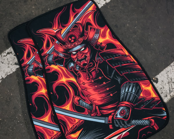 Musashi Miyamoto Samurai Floor Mats Pair