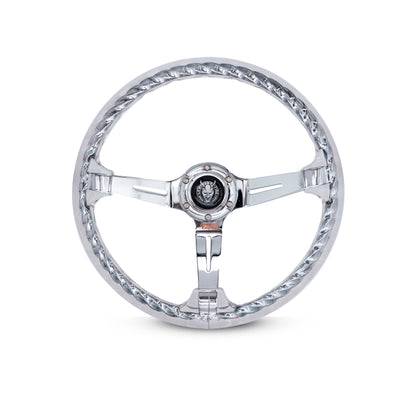 Chrome Dragon Rakkī JDM DR-2 Steering Wheel 350mm- Lowered Empire