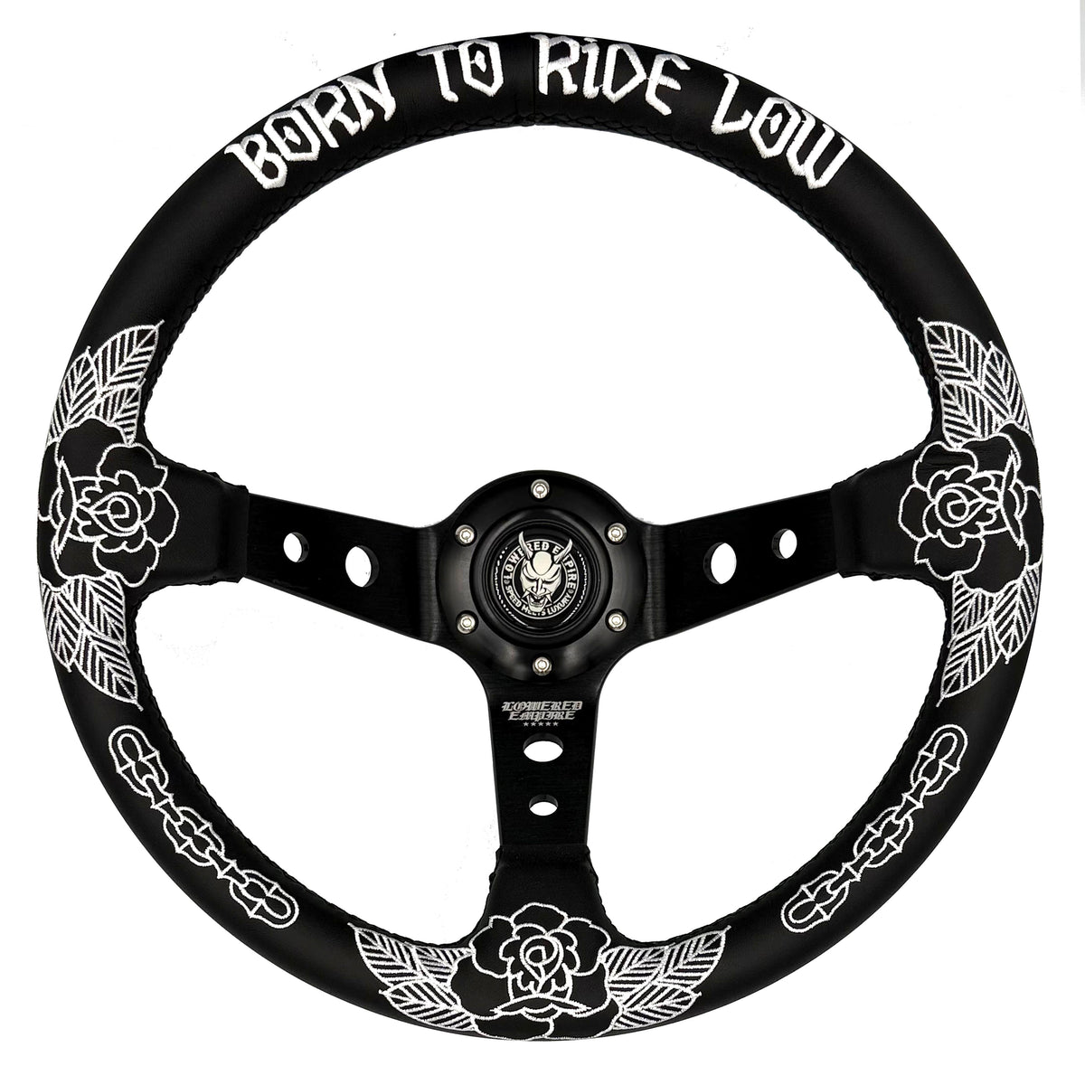 Killer Roses Traditional Design Steering Wheel