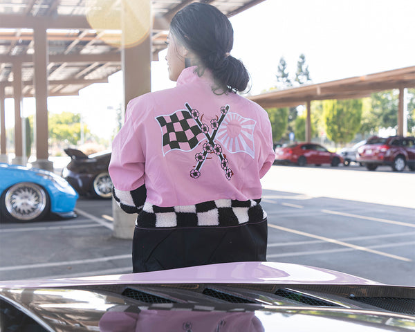 Pink Sakura Racing Checkered Jacket