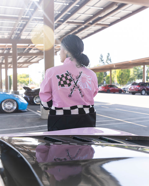 Pink Sakura Racing Checkered Jacket