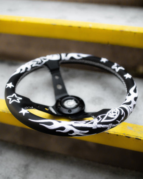 The Reaper Steering Wheel Premium Leather 330mm