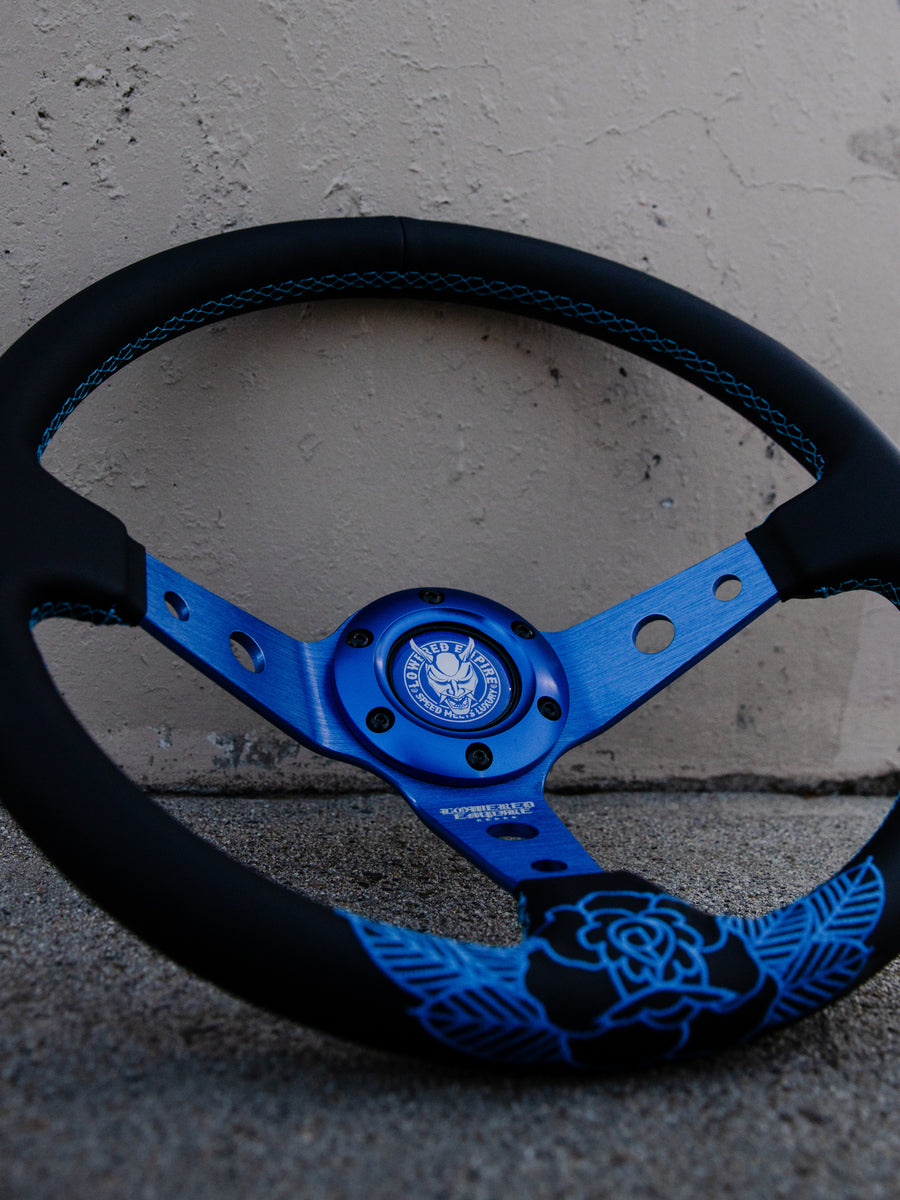 Teal Blue Rose Steering Premium