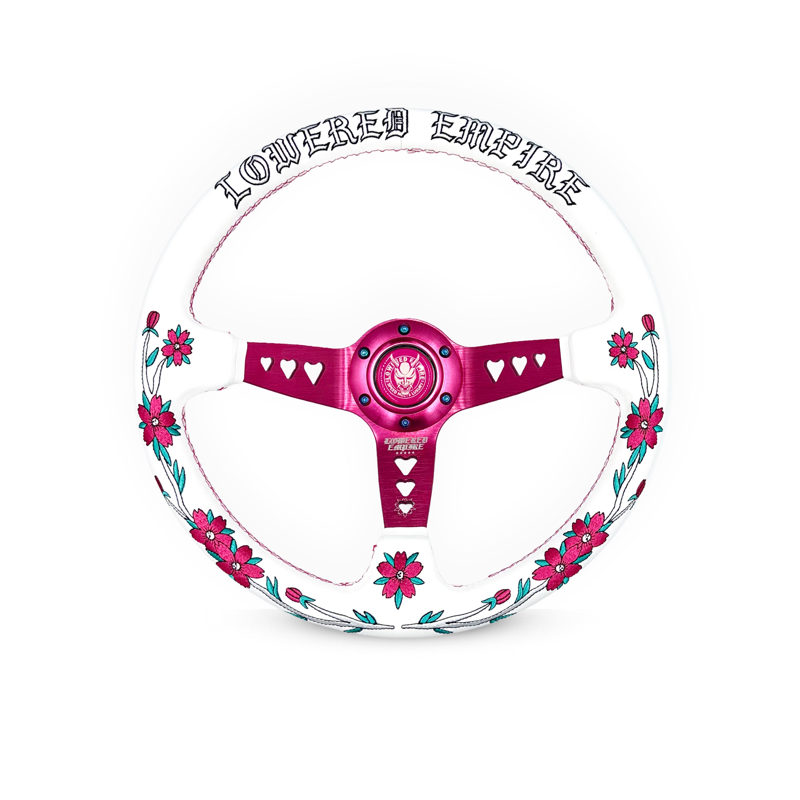 Pink Sakuras In The Sky SK-3 Steering Wheel 350mm- Lowered Empire