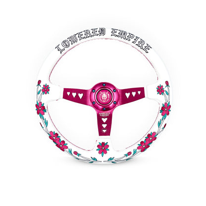 Pink Sakuras In The Sky SK-3 Steering Wheel 350mm- Lowered Empire