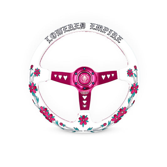 Pink Sakuras In The Sky SK-3 Steering Wheel 350mm- Lowered Empire