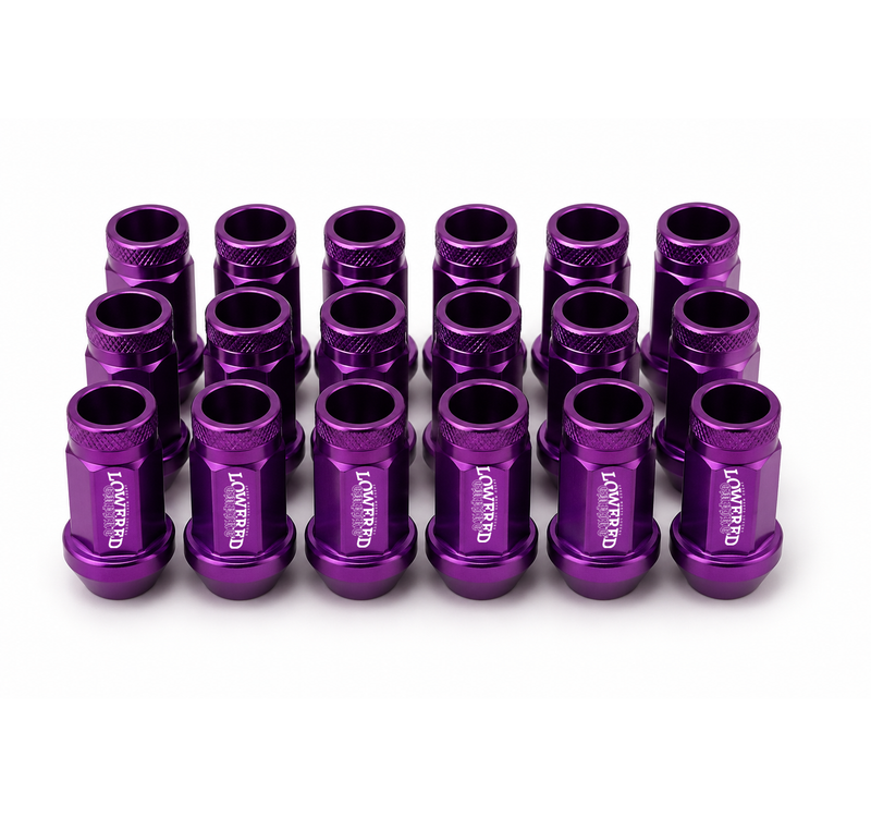 Purple Lug Nuts Lowered Empire 47mm Open End M12