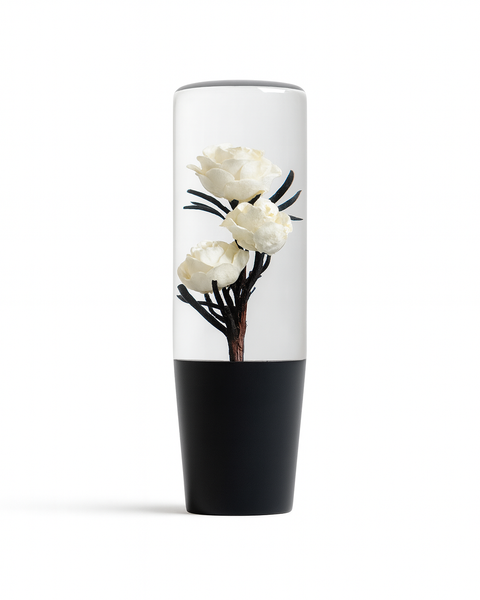 Killer White Roses Clear Roses Shift Knob