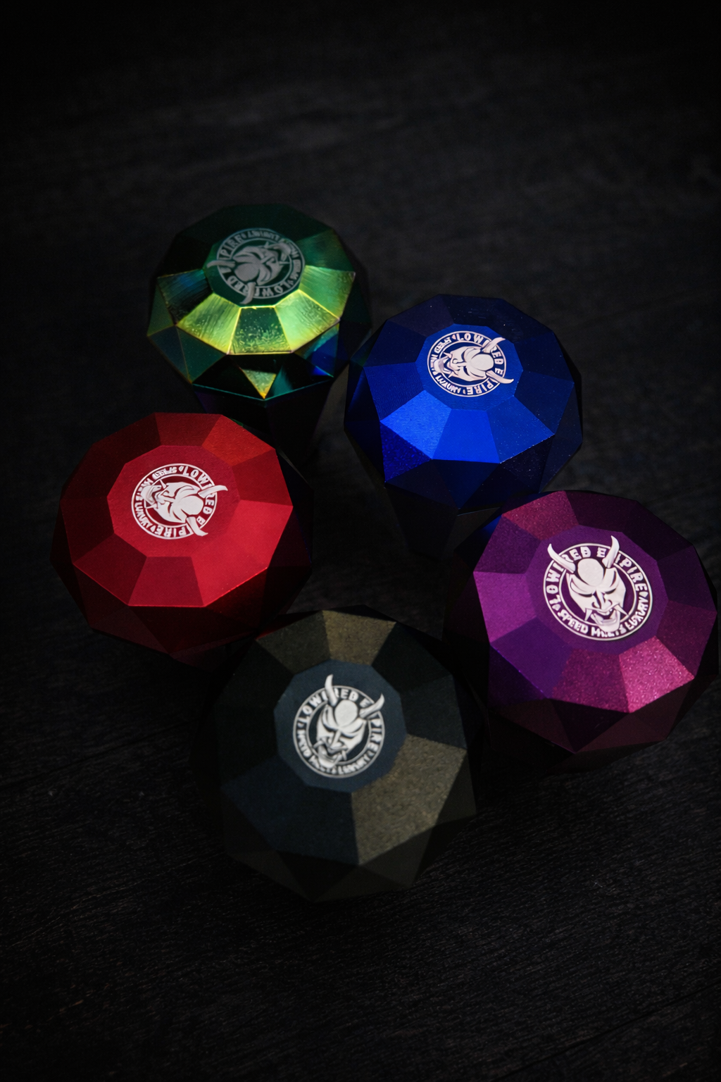 The Purple Diamond Logo Shift Knob | Universal Manual Car Shifter