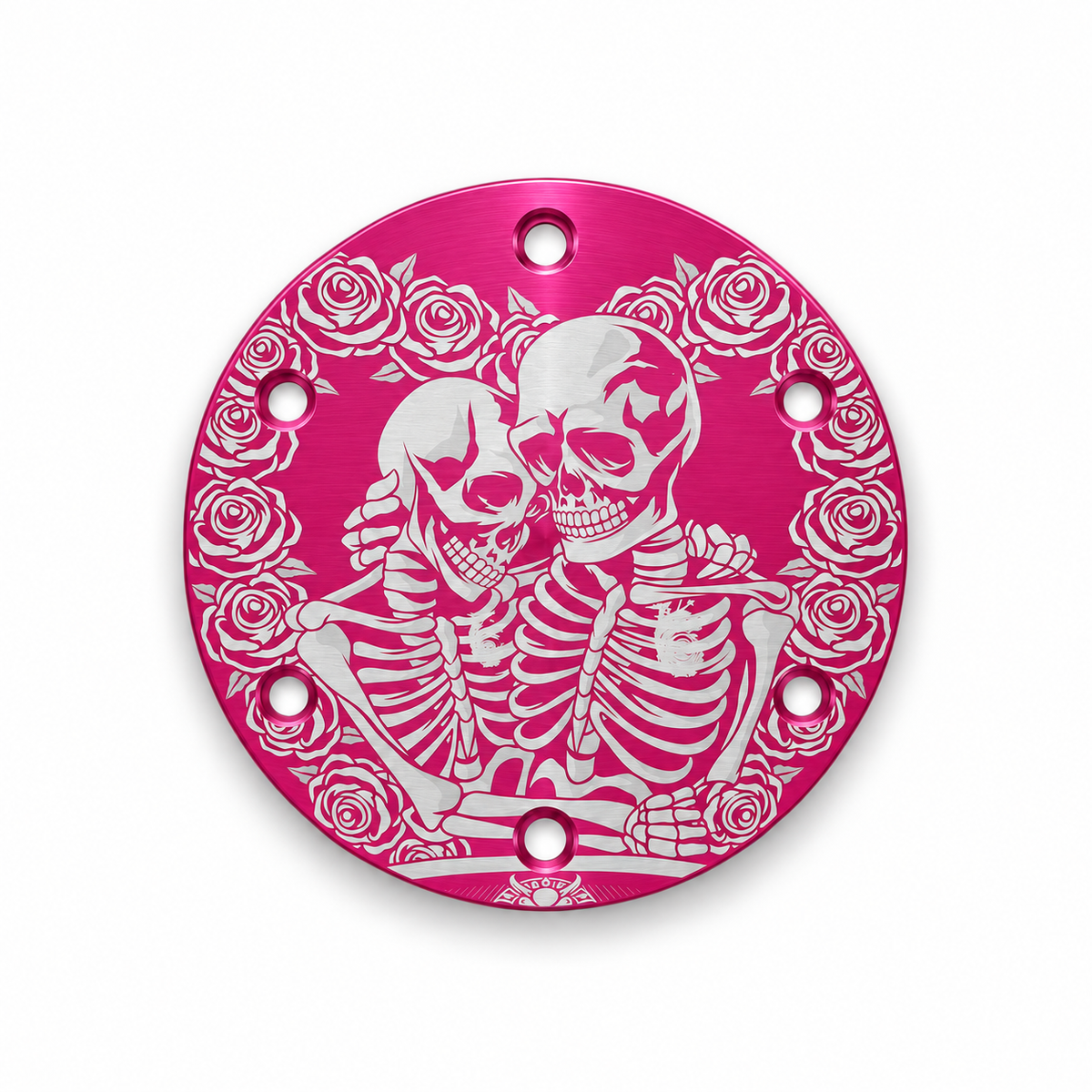 Skeleton Lovers Universal Etched Horn Delete Plate