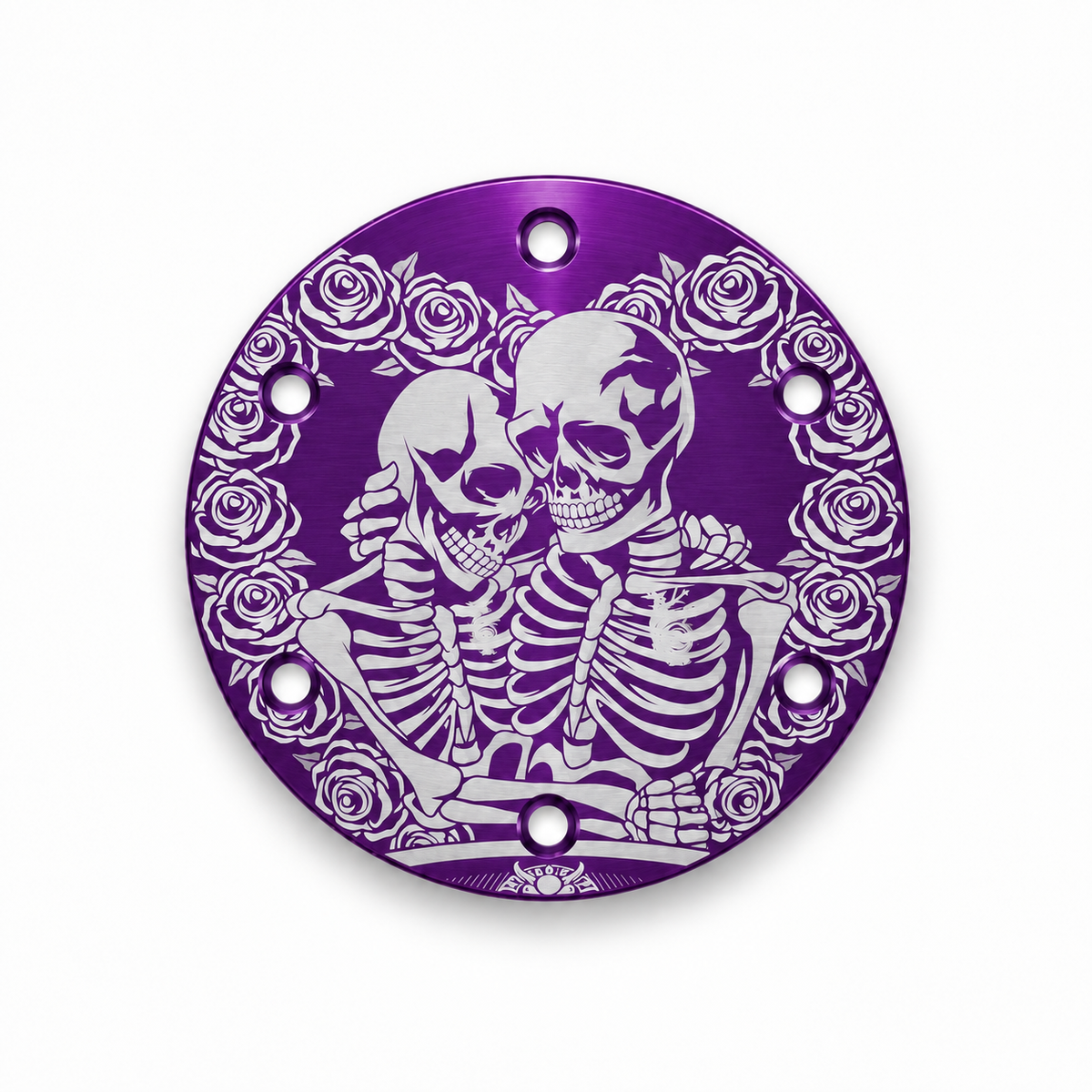 Skeleton Lovers Universal Etched Horn Delete Plate