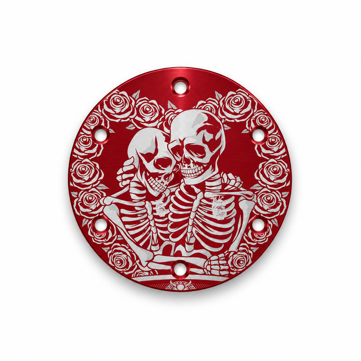 Skeleton Lovers Universal Etched Horn Delete Plate