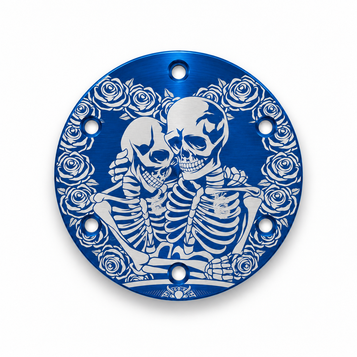 Skeleton Lovers Universal Etched Horn Delete Plate