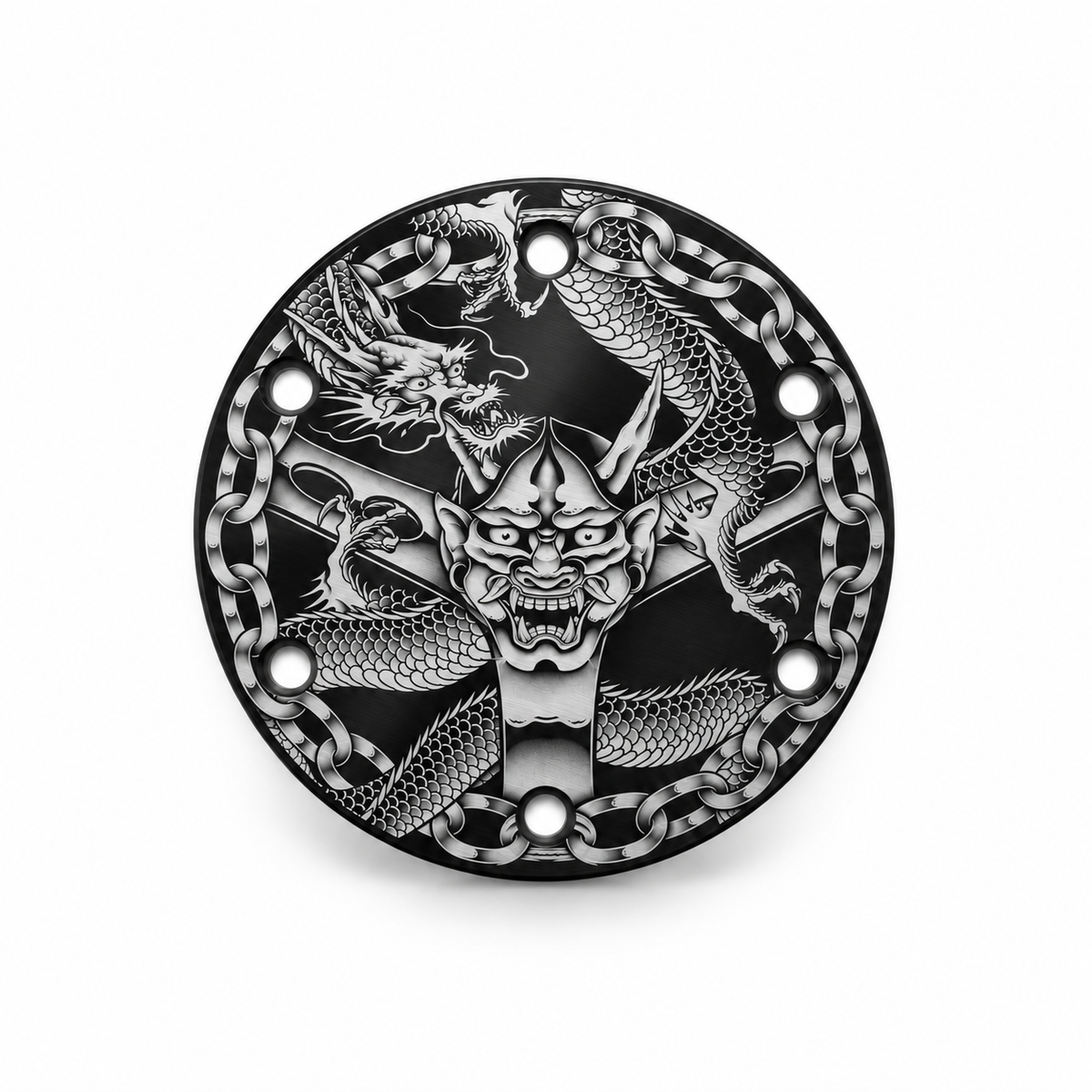 Oni & Dragon Universal Etched Horn Delete Plate