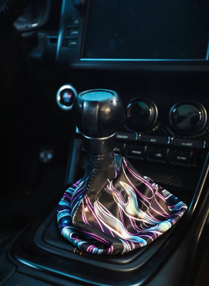 Purple Chrome Flames Shift Boot | Interior Gear Boot Replacement