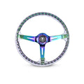 Limited Rainbow Rakkī JDM DR-1 Steering Wheel 350mm- Lowered Empire