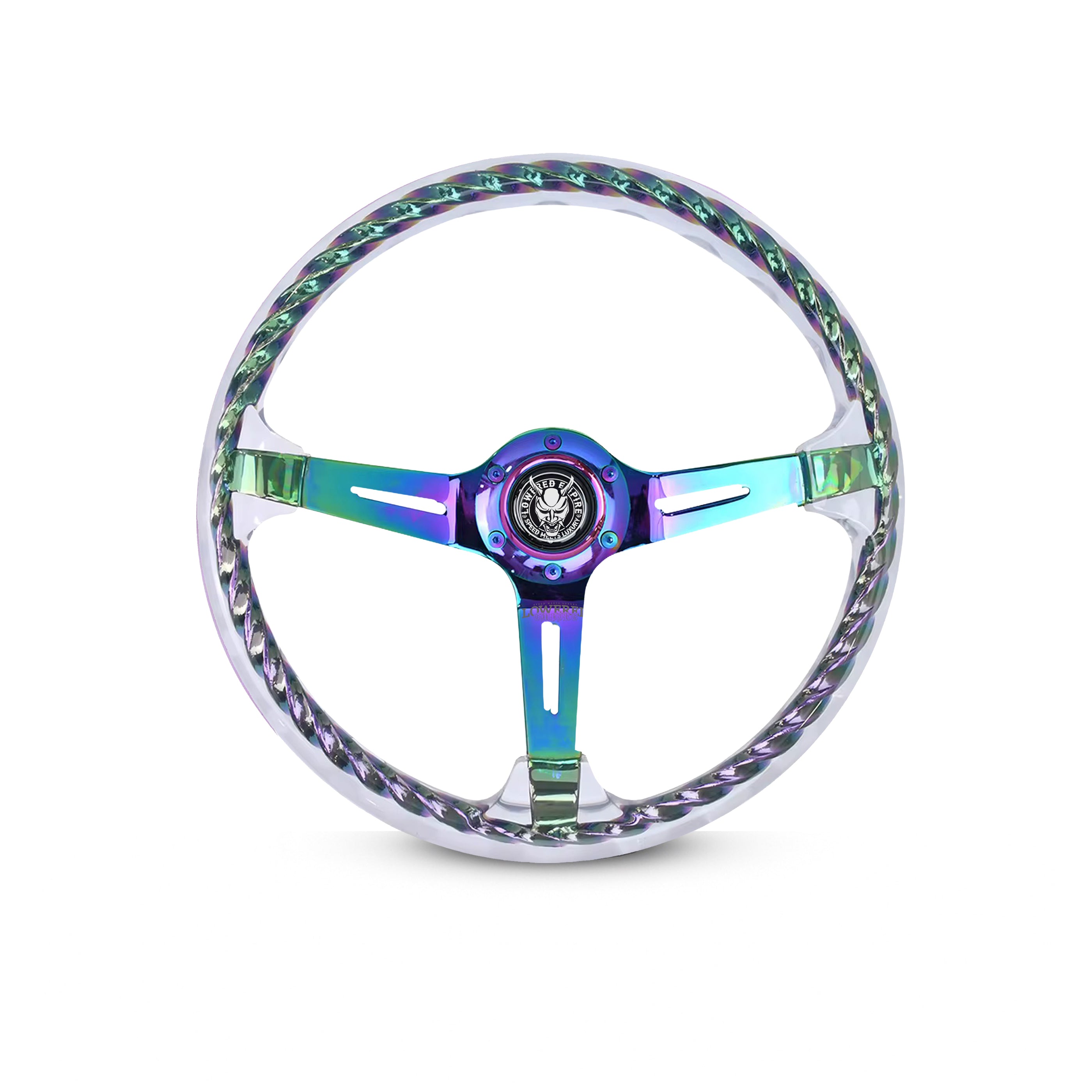 Limited Rainbow Rakkī JDM DR-1 Steering Wheel 350mm- Lowered Empire