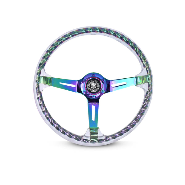 Limited Rainbow Rakkī JDM DR-1 Steering Wheel 350mm- Lowered Empire