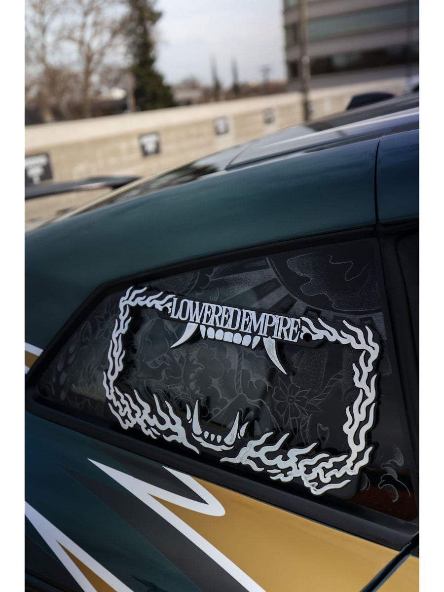 Hannya Flames License Plate Frame ABS-