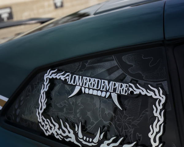 Hannya Flames License Plate Frame ABS-