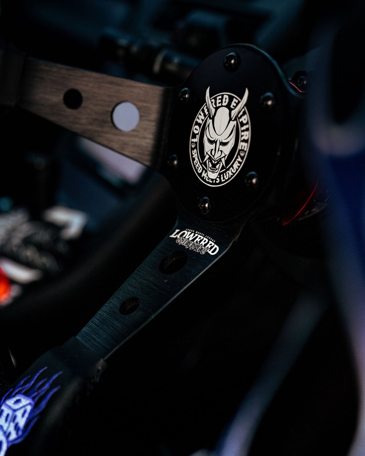 Purple Hellfire Steering Wheel 350mm Lowered Empire