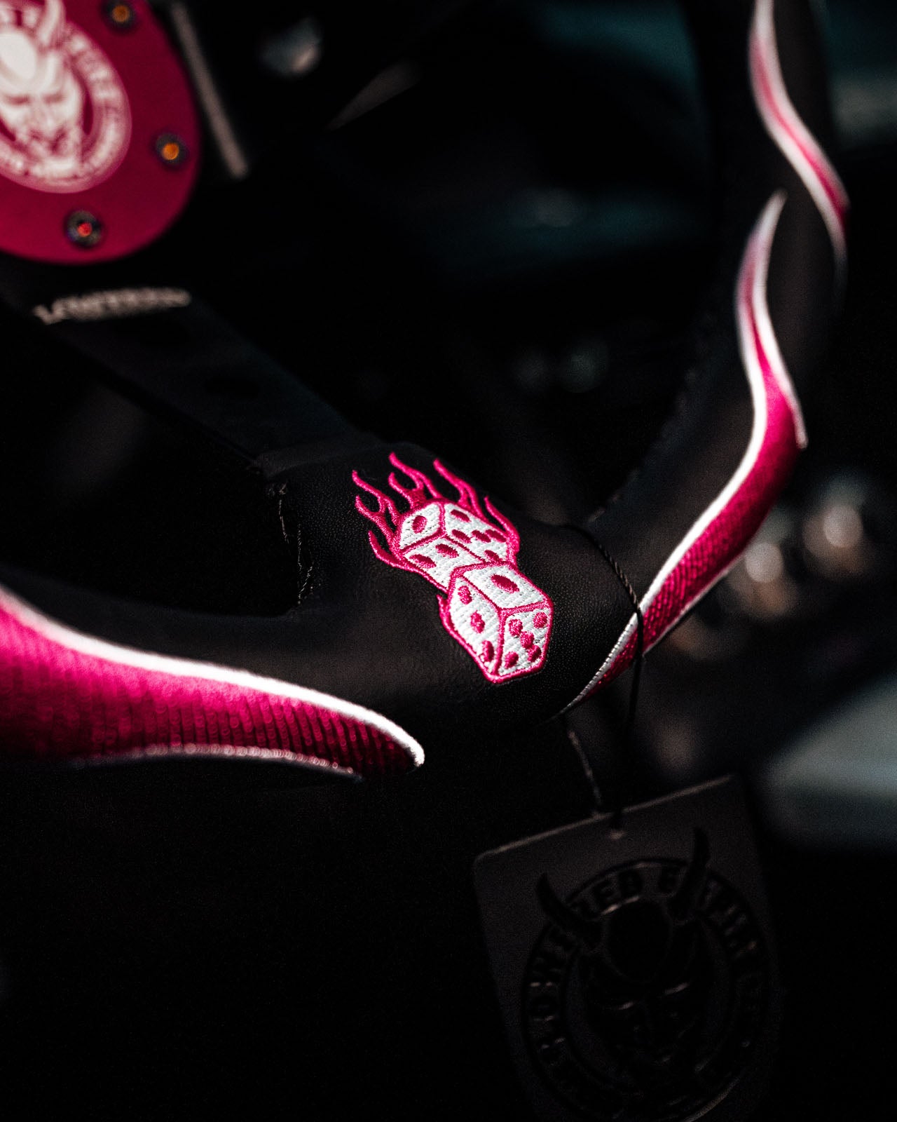 Pink Hellfire Steering Wheel 350mm Lowered Empire