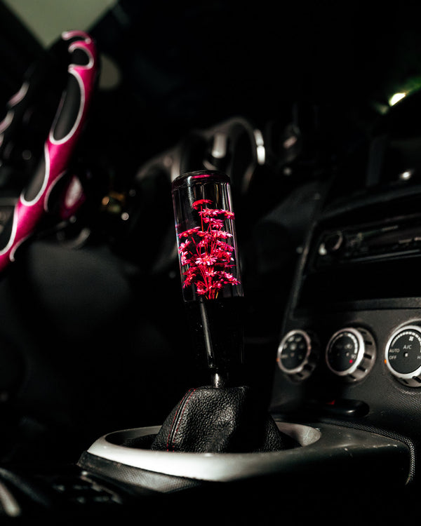 Clear Sakura Flower Shift Knob | Universal Manual Car Shifter